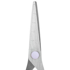 Ножницы BRAUBERG KIDS 130 мм, ручки лавандовые, закругленные лезвия с линейкой, 274061