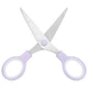 Ножницы BRAUBERG KIDS 130 мм, ручки лавандовые, закругленные лезвия с линейкой, 274061