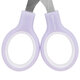 Ножницы BRAUBERG KIDS 130 мм, ручки лавандовые, закругленные лезвия с линейкой, 274061