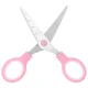 Ножницы BRAUBERG KIDS 130 мм, ручки розовые, закругленные лезвия с линейкой, 274063