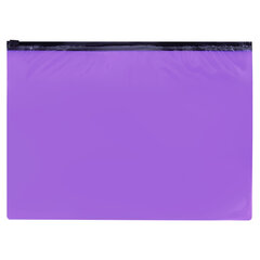 Папка-конверт на молнии А4 (230&times;333 мм), ПВХ, цвет ассорти/<wbr/>прозрачная, 0,15 мм, STAFF, 274076