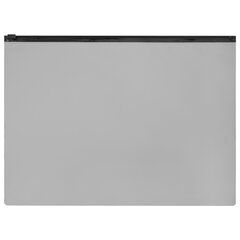 Папка-конверт СЕКЬЮРИТИ на молнии А4 (230&times;333 мм), ПВХ, непрозрачная, серая, STAFF, 274078