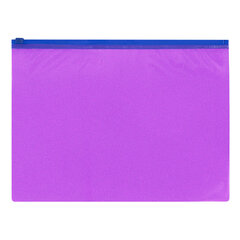 Папка-конверт на молнии МАЛОГО ФОРМАТА (180&times;250 мм) А5, цвет ассорти с блестками, 0,15 мм, STAFF, 274080