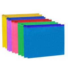 Папка-конверт на молнии МАЛОГО ФОРМАТА (180&times;250 мм) А5, цвет ассорти с блестками, 0,15 мм, STAFF, 274080