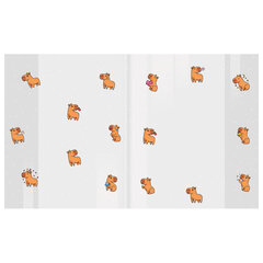 Обложки "CAPYBARAS" для тетрадей и дневников, КОМПЛЕКТ 10 шт., ПЛОТНЫЕ, 210х350 мм, 110 мкм, FUNSTER (ФАНСТЕР), 274087
