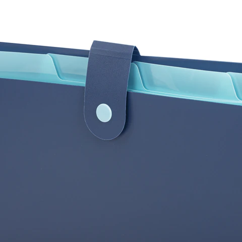 Папка-органайзер на кнопке 5 отделений, BRAUBERG "Extra", А4, синяя с голубым, 274096 - фото 5