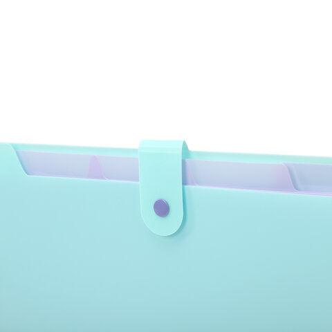 Папка-органайзер на кнопке 5 отделений, BRAUBERG "Extra", А4, голубая с лиловым, 274099 - фото 5