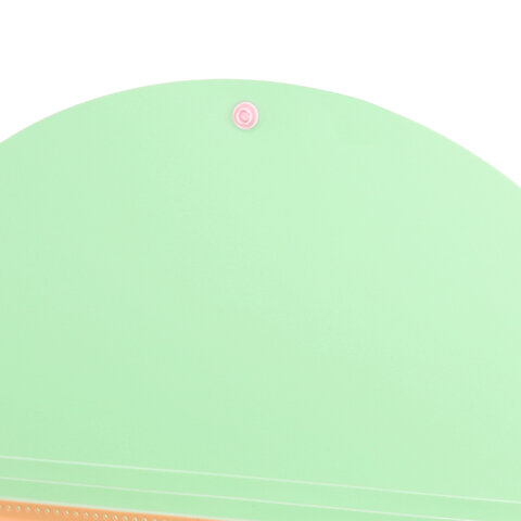 Папка-органайзер конверт на кнопке 6 отделений, BRAUBERG "Extra", A4, персиковая с мятным, 274102 - фото 5