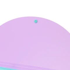 Папка-органайзер конверт на кнопке 6 отделений, BRAUBERG &laquo;Extra&raquo;, A4, голубая с лиловым, 274104