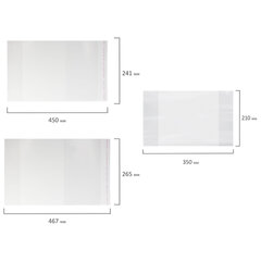 Обложки ПП для тетрадей и учебников, КЛЕЙКИЙ КРАЙ, НАБОР 28 шт., ПЛОТНЫЕ, 80 мкм, ПИФАГОР, 274113