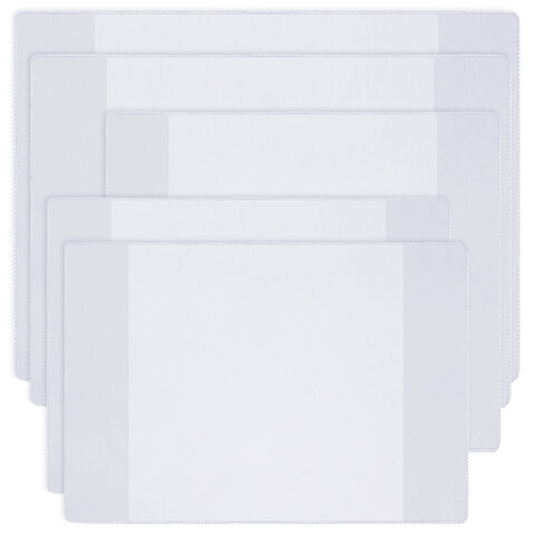 Обложки ПВХ для тетрадей и учебников младших классов, НАБОР 36 шт., ПЛОТНЫЕ, 120 мкм, универсальные, прозрачные, BRAUBERG, 274115 - фото 5