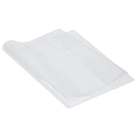 Обложки ПВХ для тетрадей и учебников младших классов, НАБОР 36 шт., ПЛОТНЫЕ, 120 мкм, универсальные, прозрачные, BRAUBERG, 274115 - фото 4