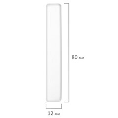 Мел белый БЕЗ ПРИМЕСЕЙ квадратный 25 штук, мягкое письмо, ПИФАГОР, картонная упаковка, 274122