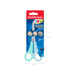Ножницы ERICH KRAUSE &laquo;JOY Pastel&raquo; 135 мм, цвет ассорти, в картонной упаковке с европодвесом, 56921