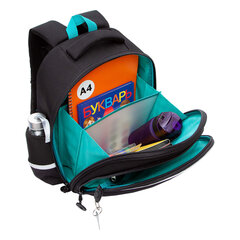 Ранец GRIZZLY анатомическая спинка, c бейджем, для мальчиков, &laquo;THE COOLEST&raquo;, 36&times;28&times;20 см, RAz-587-9/<wbr/>1