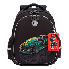 Ранец GRIZZLY анатомическая спинка, c бейджем, для мальчиков, &laquo;THE COOLEST&raquo;, 36&times;28&times;20 см, RAz-587-9/<wbr/>1