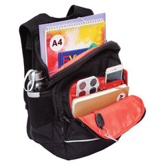 Рюкзак GRIZZLY школьный, анатомическая спинка, 2 отделения, для мальчиков, &laquo;YOUR ROUTE&raquo;, 25&times;40&times;22 см, RB-550-1/<wbr/>2