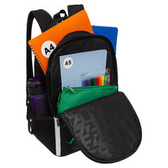 Рюкзак GRIZZLY школьный, жесткая спинка, 2 отделения, для мальчиков, &laquo;GREEN BALL&raquo;, 38&times;29&times;16 см, RB-551-8/<wbr/>1