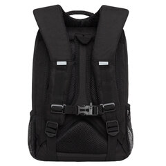 Рюкзак GRIZZLY школьный, анатомическая спинка, 2 отделения, для мальчиков, &laquo;MINIMAL BLACK&raquo;, 39&times;26&times;19 см, RB-456-1/<wbr/>2