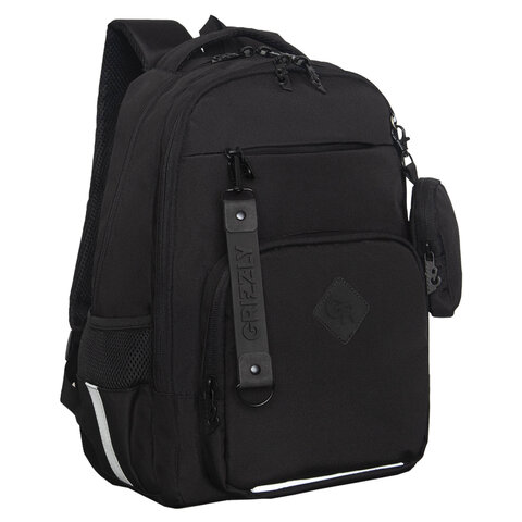 Рюкзак GRIZZLY школьный, анатомическая спинка, 2 отделения, для мальчиков, "TENACITY", 40х27х16 см, RB-559-1/1