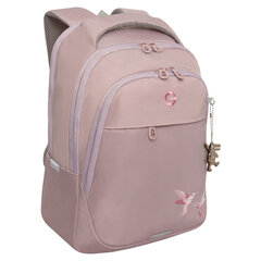Рюкзак GRIZZLY школьный, анатомическая спинка, 2 отделения, для девочек, "COLIBRI", розовый, 40х29х20 см, RD-540-2/2