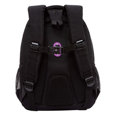 Рюкзак GRIZZLY школьный, анатомическая спинка, 3 отделения, для девочек, &laquo;GOLDEN&BLACK&raquo;, 40&times;27&times;20 см, RG-561-2/<wbr/>1