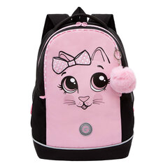 Рюкзак GRIZZLY школьный, анатомическая спинка, 2 отделения, для девочек, &laquo;CATTY SHY&raquo;, 38&times;28&times;18 см, RG-563-1/<wbr/>2
