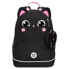 Рюкзак GRIZZLY школьный, анатомическая спинка, 2 отделения, для девочек, &laquo;MEOW&raquo;, 38&times;28&times;18 см, RG-563-10/<wbr/>2