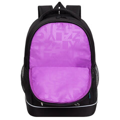 Рюкзак GRIZZLY школьный, анатомическая спинка, 2 отделения, для девочек, &laquo;GRAFIC MEOW&raquo;, 38&times;28&times;18 см, RG-563-11/<wbr/>1