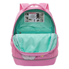 Рюкзак GRIZZLY школьный, анатомическая спинка, 2 отделения, для девочек, &laquo;STYLISH PINK&raquo;, 38&times;28&times;18 см, RG-563-6/<wbr/>1