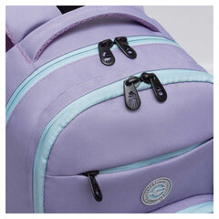 Рюкзак GRIZZLY школьный, анатомическая спинка, 2 отделения, для девочек, &laquo;CATCAO&raquo;, лавандовый, 40&times;25&times;13 см, RG-564-2/<wbr/>3
