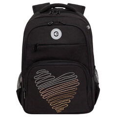 Рюкзак GRIZZLY школьный, анатомическая спинка, 2 отделения, для девочек, &laquo;DIAMOND HEART&raquo;, 39&times;30&times;20 см, RG-568-3/<wbr/>1