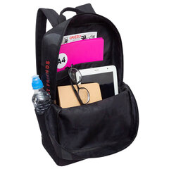 Рюкзак GRIZZLY, карман-антивор, &laquo;TOTAL BLACK&raquo;, 42&times;28&times;12 см, RQL-513-2/<wbr/>3