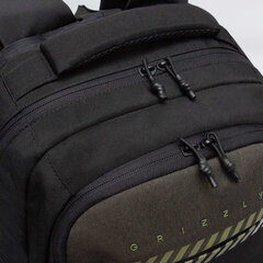 Рюкзак GRIZZLY школьный, анатомическая спинка, 2 отделения, для мальчиков, &laquo;GREEN STRIPES&raquo;, 42&times;31&times;22 см, RU-532-1/<wbr/>4