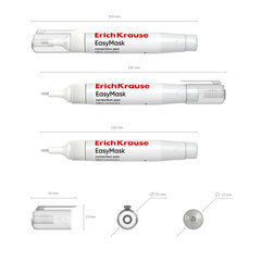 Ручка-корректор ERICH KRAUSE &laquo;EasyMask&raquo;, 7 мл, металлический наконечник, 55989