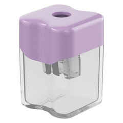 Точилка ERICH KRAUSE "Wave Mini Pastel Bloom" с контейнером, пластиковая, корпус ассорти, 60044