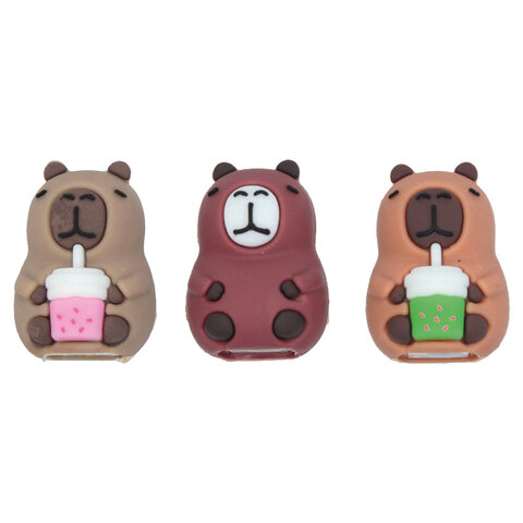 Точилка "Капибара", 1 отверстие, ассорти, 77247 - фото 2