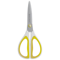 Ножницы BRAUBERG "STYLE", 205 мм, прорезиненные симметричные ручки, ассорти, 274315