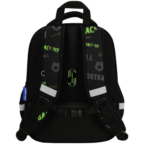 Ранец BRAUBERG FIT, 2 отделения, "Mesh goal", 3D-панель, 38х27х14 см, 274384 - фото 4