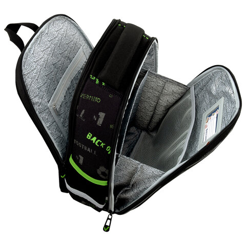 Ранец BRAUBERG FIT, 2 отделения, "Mesh goal", 3D-панель, 38х27х14 см, 274384 - фото 6