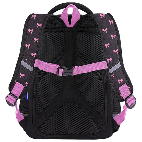 Ранец BRAUBERG LIGHT, 1 отделение, с брелком, "Chic bow", 36х26х13 см, 274386 - фото 4