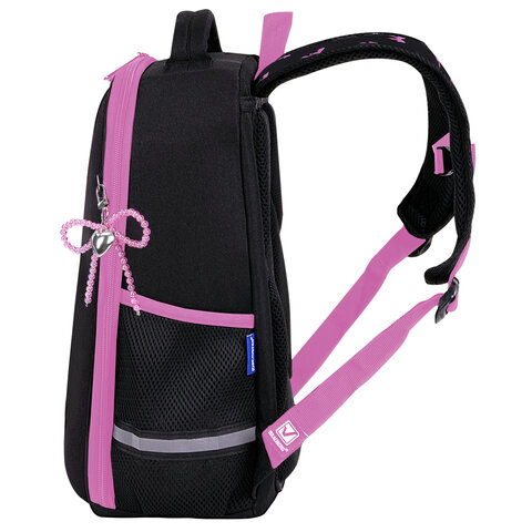 Ранец BRAUBERG LIGHT, 1 отделение, с брелком, "Chic bow", 36х26х13 см, 274386 - фото 3