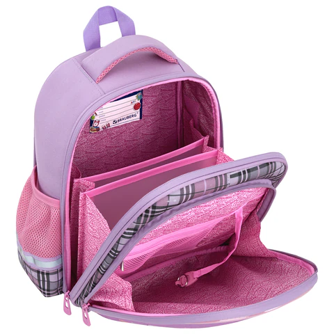 Ранец BRAUBERG STABLE, 2 отделения, с брелком, "Trendy girl", нашивка, 36х28х16 см, 274388 - фото 6