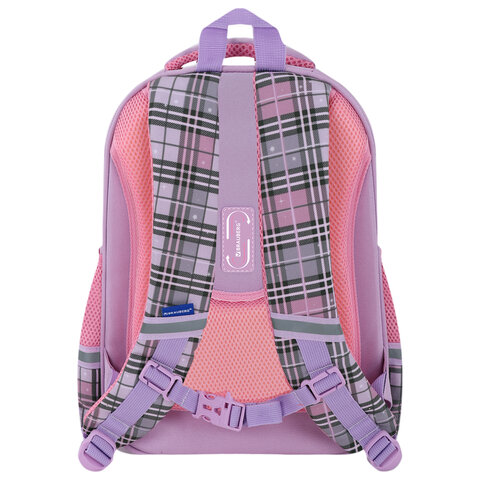 Ранец BRAUBERG STABLE, 2 отделения, с брелком, "Trendy girl", нашивка, 36х28х16 см, 274388 - фото 4