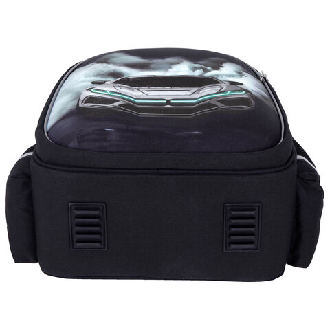 Ранец BRAUBERG STABLE, 2 отделения, с брелком, "Smoky car", LED-ЛАМПОЧКИ, 36х28х16 см, 274389 - фото 7