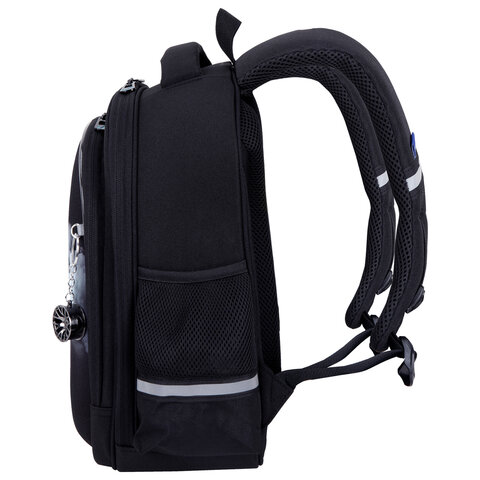 Ранец BRAUBERG STABLE, 2 отделения, с брелком, "Smoky car", LED-ЛАМПОЧКИ, 36х28х16 см, 274389 - фото 3