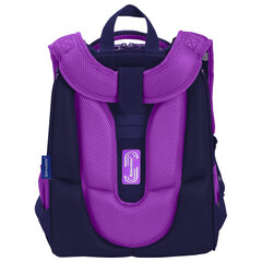 Ранец BRAUBERG PREMIUM, 2 отделения, с брелоком, &laquo;Блестящие бабочки&raquo;, блестки, 38&times;29&times;16 см, 274393