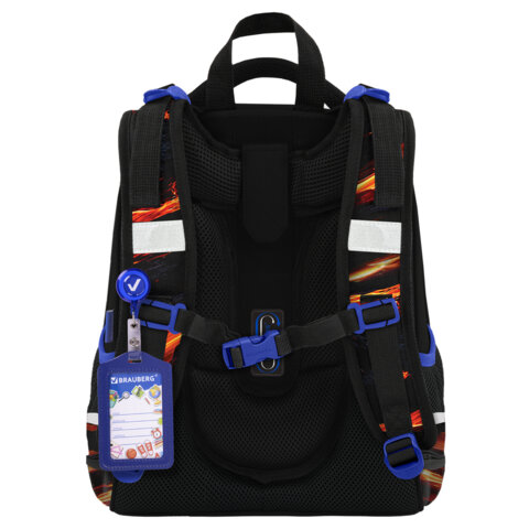 Ранец BRAUBERG PREMIUM, 2 отделения, с брелком, "Risky ride", 3D-панель, 38х29х16 см, 274394 - фото 4