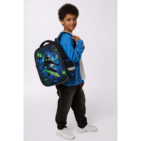 Ранец BRAUBERG PREMIUM, 2 отделения, с брелком, "Light blade", 3D-панель, 38х29х16 см, 274395 - фото 8