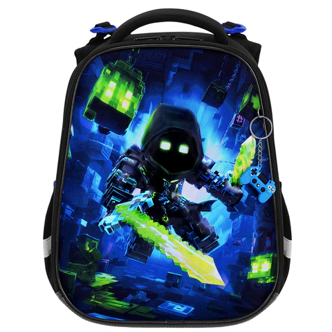 Ранец BRAUBERG PREMIUM, 2 отделения, с брелком, "Light blade", 3D-панель, 38х29х16 см, 274395 - фото 2